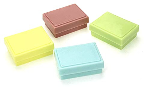 Dollhouse Accessories DIY, Dollhouse Miniature Decor Bento Lunch Box Models Children Pretend Play Toy Gift – Random Color High QualityDurability