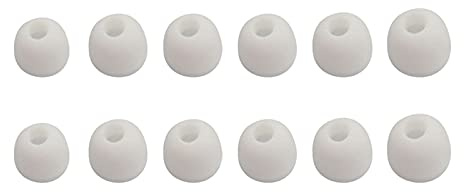 6 paia di gommini di ricambio in silicone per cuffie in-ear
