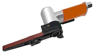 lijadora de banda, Mini lijadora de banda neumática, amoladora angular neumática con bandas de lijado for madera y metal.(20.520)