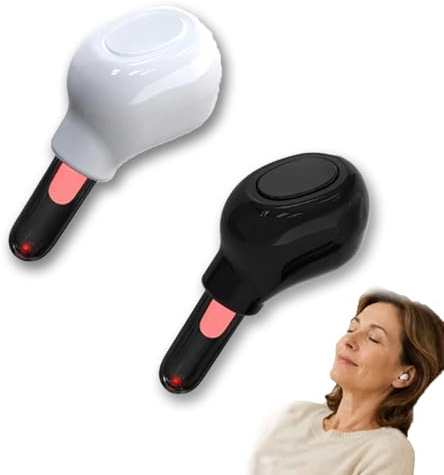 Dispositivo auricolare a luce rossa Somnial NeuroTone 650nm, strumento portatile per la fototerapia del canale uditivo, dispositivo per il benessere dell'orecchio a mani libere, ricaricabile (2pc A)