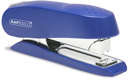 Rapesco 0237 Luna Front Loading Stapler, 50 Sheet Capacity, Blue