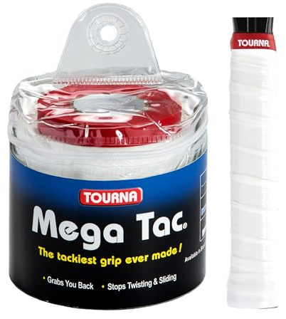 Tourna MT-30-XLW Racketgrep, En Storlek, Vit