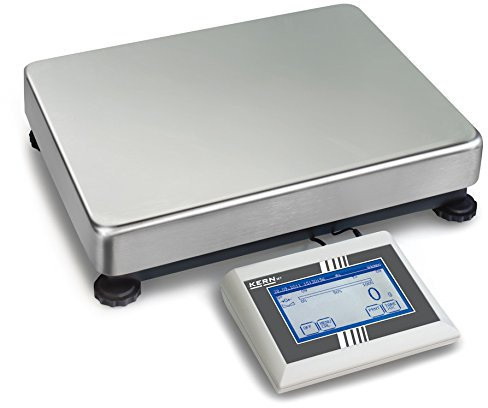 KERN Plattformwaage mit Touchscreen, 300kg Wägebereich, 5g Ablesbarkeit, 650mm x 500mm x 142mm