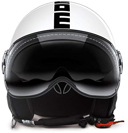 MoMo FGTR EVO Jethelm Weiss Quarz Glossy Logo Schwarz M (57) 10010030084, WHITE QRZ GLOS/BLACK