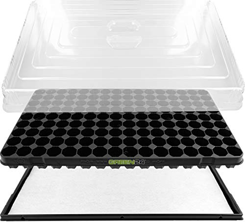 GREEN24 Hydroponik 144 XL Zimmergewächshaus mit automatischer Bewässerung Anzuchthaus Zimmer Gewächshaus - Treibhaus