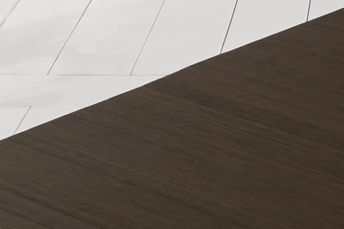DE-COmmerce Bambusteppich SOLID Mocha 120x180 cm, extra breite 50mm gehärtete Stege, Teppich ohne Bordüre, Bambusmatte