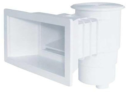 Productos QP Skimmer Standard Boca Larga 360 Abs Tapa Cuadrada, Negro, 49x57x45 cm, 500185C