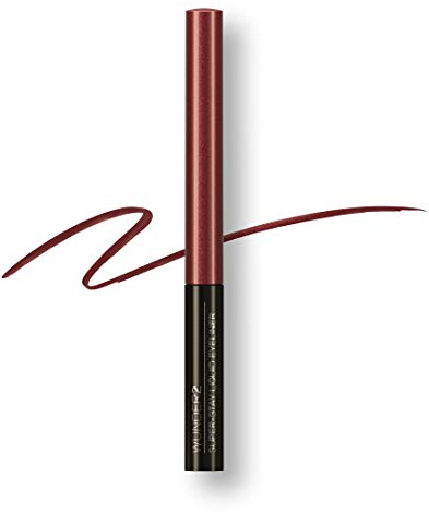 WUNDER2 SUPER-STAY LIQUID LINER Makeup wasserfester, wischfester, lang haftender flüssiger Eyeliner-Stift, Farbton Black