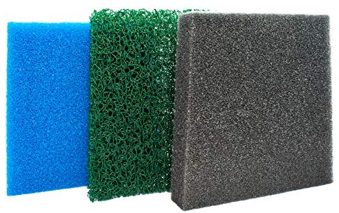 Pontec MKF 8000 Filter Foams - Genuine OEM Replacement Foams for Pontec MultiClear Set 8000 With Three Media Layers - Thorough Mechanical and Biological Filtration for Your Pond