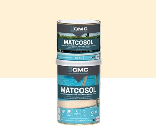 GMC MATCOSOL PISCINE SABLE 1L - Peinture piscine grande résistance au chlore