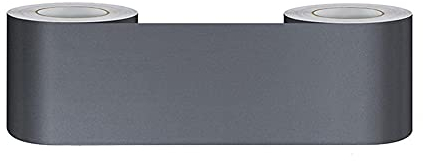 KeZheXi Bordüre selbstklebend grau 5x1000CM zum Aufkleben für Wohnzimmer Küche Badezimmer Tapetenrahmen Abnehmbare Wasserdicht Bodenleiste Verdicken PVC Dekorative Bordüre