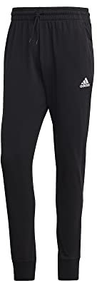 adidas För Män Essentials Single Jersey Tapered Cuff Pants, black, S