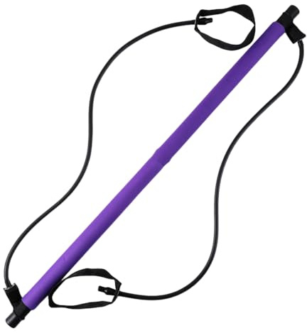 HAZARA Pilates bar Yoga Fitness bar, Home Portable Lightweight Resistance Exercise bar, multifunktionale Pilates bar Set Resistance Band Fitness Equipment-C
