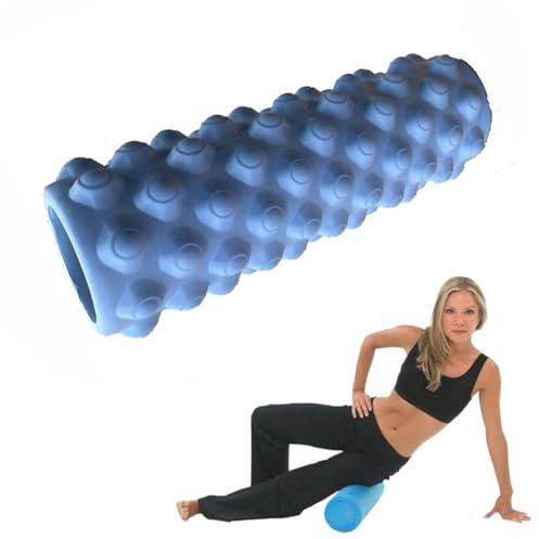 Yoga Foam Roller for Deep Tissue Muscle Massage Trigger Point Grid Sports Massager Fitness Gym Training Physio Muscles Therapy Legs, Back and Arms (Pink)