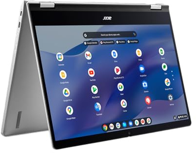 Acer Chromebook Spin 514 CP514-3HH-R6VK Laptop AMD Ryzen 5 5625C, pantalla táctil FHD IPS de 14 pulgadas, LPDDR4X de 8 GB, eMMC de 128 GB, Wi-Fi 6, cámara web FHD, puerto HDMI, teclado retroiluminado