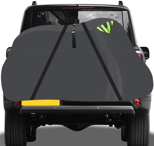 Bike Covers for 2 Bikes on Rear Bike Rack - 600D Heavy-Duty Sports Tear-Resistant Waterproof and Durable Bike Cover, PU Coating for Car Hitch Storage