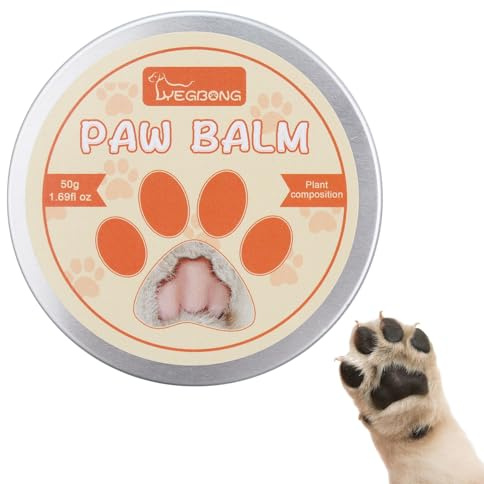 LIBAIDZ 1 Pcs Pfotenbalsam Hund 50 g,Pfotenschutz Hund Sommer und Winter,Pfotenbalsam für Hunde,Pfotenpflege für Hundepfoten und Katzen,Pfotenbalsam Nasenbalsam,Hunde Pflege Pfotencreme