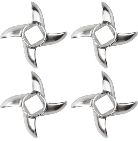 Lama per tritacarne, coltello professionale a forma di croce, in acciaio inossidabile, ricambio per tritacarne, pezzo di ricambio, coltello per smerigliatrice, cucina, cibo, tritacarne (#12)