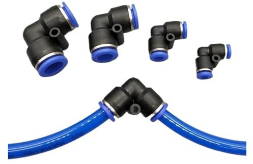 1pc Pneumatic Elbow Union Connector 4mm 6mm 8mm 10mm 12mm 14mm 16mm OD Hose Tube Pipe Slip Lock Gas Quick Fitting L Shape RUAJOGYNVM(16mm)