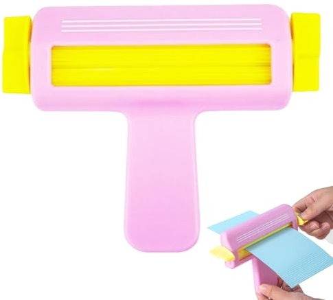 Crimpadora de papel | Crimpadora de papel | Herramienta para hacer ondas de papel con mango de funcionamiento | Herramienta perfecta para dar un efecto corrugado a proyectos de álbumes de recortes y