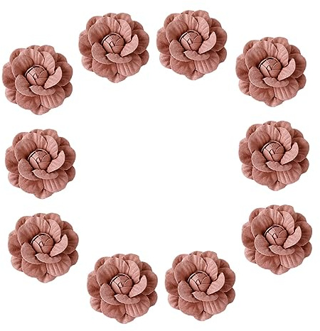 HOLIDYOYO 10stücke Blumenkopfschmuck Aus Mikrofaser Für Diy Dekoration Blumen Accessoires Zum Schmücken Von Kleidung Und Kostümen Mit Realistischer Textur Und Langer Farbbeständigkeit
