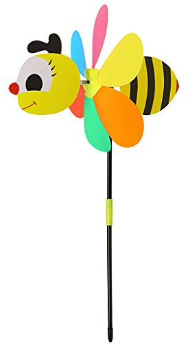 3D Animal Bee Windmill Lovely Insect Whirligig Wind Spinner Toys Ornament