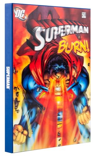 Grupo Erik Bullet Journal Dotted A5 DC Comics Superman - Hard Cover 3D-Effekt Notizblock Ringbuch Notizbuch Dotted Tagebuch für Erwachsene und Kinder mit Ringbindung A5 - Offizieller Superman Merch