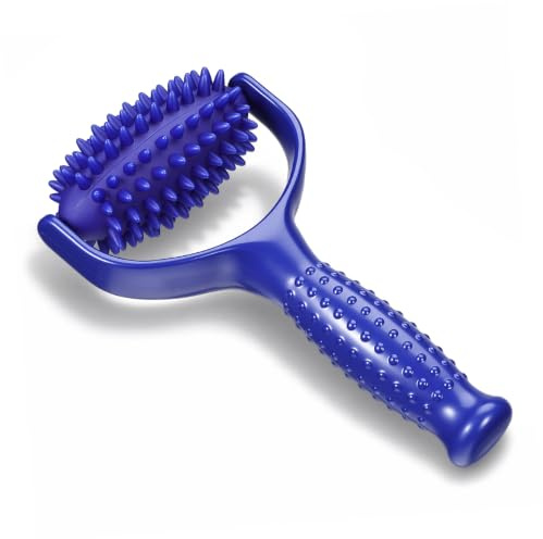 Rollmassagegerät für Muskeln, Manuelle Beinmassagerolle für Yoga | Ganzkörperanwendung, Tragbar und Leicht zu Nutzen, Blaues Abs Pvc Design, für Zuhause und Unterwegs