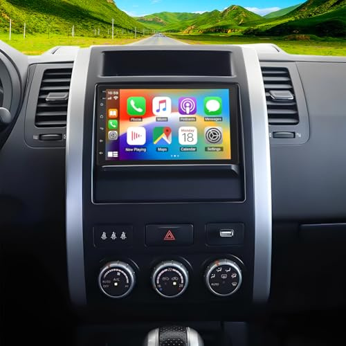 7 Inch Android 14 Car Stereo for Nissan X-Trail T31 2007-2011 Head Unit 2 Din Car Radio with CarPlay Wireless Android Auto HD Touch Screen GPS WiFi FM RDS Bluetooth SWC Mirror Link Backup Camera