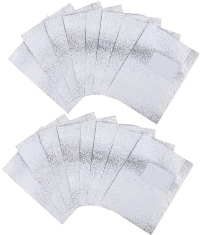 PENIKOKO 100 pièces Papillotes Embossées pour Dissolvant Vernis à Ongles Outils de Nettoyage Manucure et Pédicure Usage Professionnel et Domestique