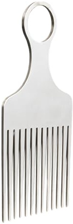 Picks for Hair Lightweight Ergonomic Comb | Metal Pick Comb for Friends Men Boyfriend Travel Home Salon Curly Indoor
