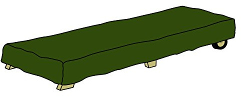 Nexos Abdeckplane Schutzhülle Sonnenliege Abdeckung Abdeckhaube Wetterschutz beschichtet wasserdicht L 200 x B 70 x H 40 cm