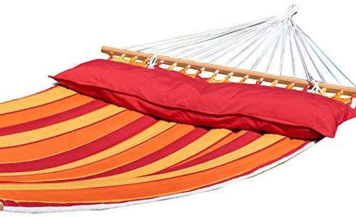 Wetterfeste Stabhängematte Karibik gefüttert doppelseitig verwendbar (ohne Gestell)