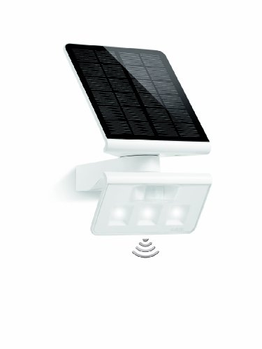 Steinel LED Solar-Leuchte XSolar L-S weiß, 140° Bewegungsmelder, 8 m Reichweite, ideal für Garten, Terrasse und Hauswand