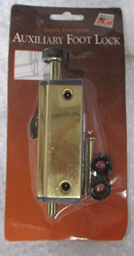 Andersen Auxiliary Foot Lock, Bright Brass Finish