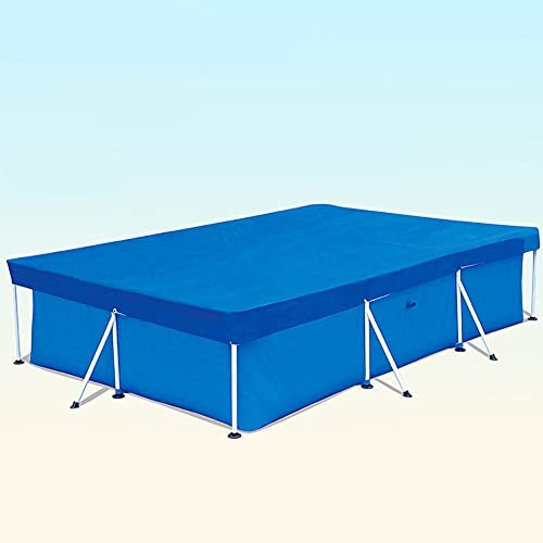 Tongyundacheng Rechteckige Poolabdeckung, oberirdische Schwimmbadabdeckung, Rahmen Pool Abdeckung, Outdoor Sommer Anti-Staub Regenfeste Poolabdeckung, für aufblasbaren Pool Planschbecken