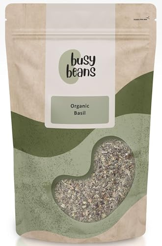 Organic Dried Basil - Certified Organic - by Busy Beans Organic (3kg)
