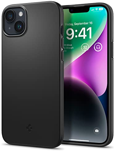 Spigen Cover Thin Fit Compatibile con iPhone 14 - Nero