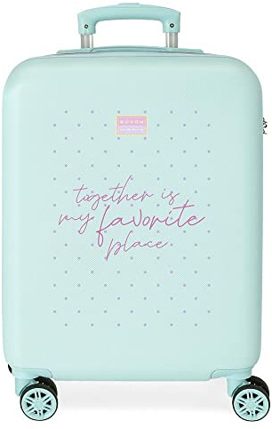 Movom My Favourite place Maleta de cabina Azul 38x55x20 cms Rígida ABS Cierre de combinación lateral 35L 2 kgs 4 Ruedas dobles Equipaje de Mano