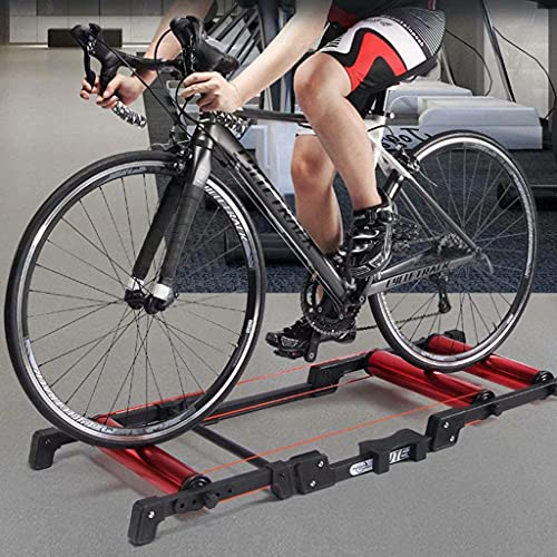 BAtlam Fahrrad-Trainingsplattform, tragbarer Faltbarer Indoor-Fahrrad-Fitness-Turbo-Trainer-Ständer, für 24-29 Mountainbike 700C Rennrad