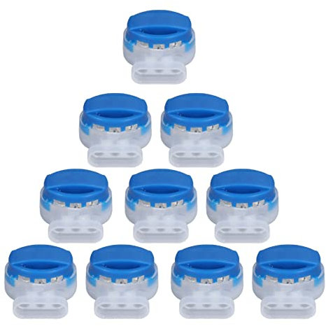 10Pcs 314 Stecker,3 Löcher Telefonkabelanschlussklemme,ABS Anti-Rost-Anschlussklemme für 22-14 AWG Kabel,Roboterrasenmäher,Bewässerungsanwendungen