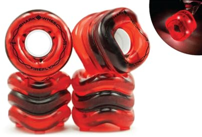 Shark Wheel High Performance DNA Formula, Skateboarding Wheels, Longboard Skateboarding Wheels, Cruiser Skateboard Wheels, Surf Street Skateboard Wheels, 54mm, 60mm, 72mm (Set of 4 Wheels)