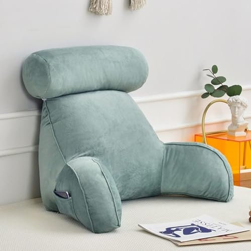 Memory-Foam-Bettauflagekissen, mit Nacken-/Armstütze, weiches Lesekissen zum Lesen, Fernsehen und Spielen