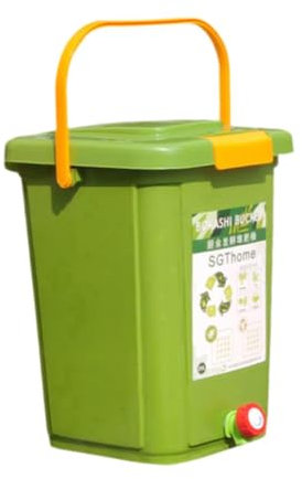 Sharplace Bac à composter Baril de Fermentation Portable Pratique Seau de compostage de Grande capacité pour Jardin Balcon Ferme Cuisine extérieure