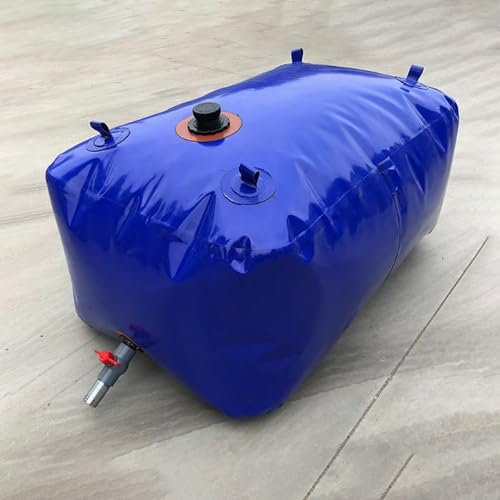 Camping Wasserkanister Faltbar, Wasserbeutel mit Ventil, Wassersack Camping for Notwasser, Brandschutz, Landwirtschaftliche Bewässerung(2000L/528Gal)