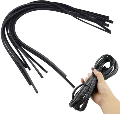 9 pezzi in gomma universale per tergicristalli, in gomma di ricambio, gomma di ricambio, per evitare danni al vetro, per rendere i tergicristalli più silenziosi