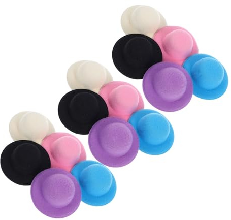 Ciieeo Vielseitige Mini-puppenhüte 15 Stück Mini-zylinderhüte Zum Basteln Dekorative Schneemannmütze Als Party-requisiten und Zum Verkleiden