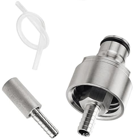 MNEVZX bierbrauset Edelstahl Kohlensäure Kappe Druck Flasche Füllen Kappe Ball Lock Fass Heimbrau-Sets(D)