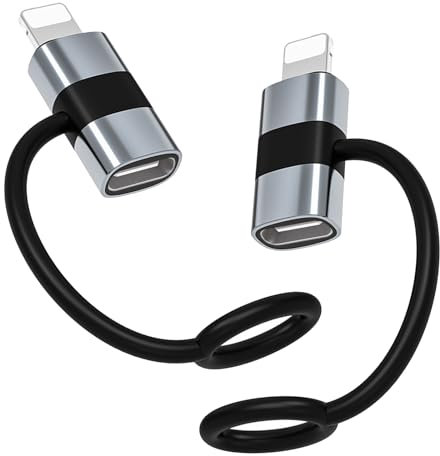 YIXINHE 36W USB C Konvertierungskopf Adapter(2 Stück) - Schnellladung für iPhone 14/13/12/11 Pro Max, iPad Pro/Air 5/Mini 6, AirPods Nano/Touch mit Anti-Verlust-Seil