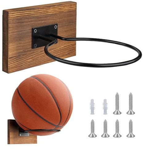 YapitHome Soporte para Balon Pared,Soporte Universal para Pelotas de Metal,Soporte Balones para Fútbol, ​​Baloncesto,Voleibol, etc